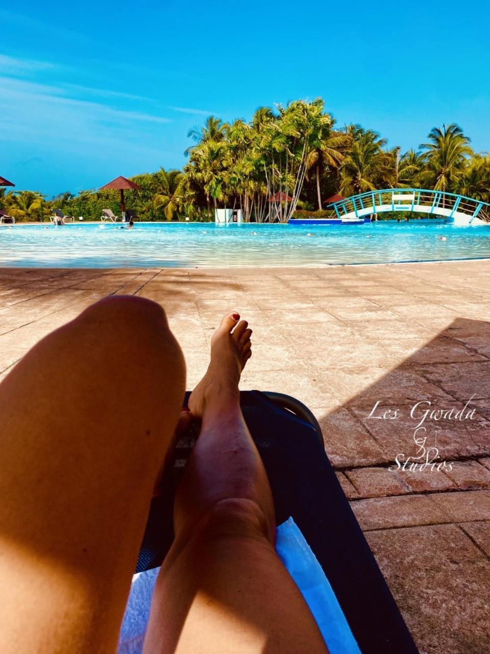 Vue Exclusive Mer Et Volcan, Village Vacances Avec Plage Et Piscine, Les Gwadastudios 圣安尼 外观 照片