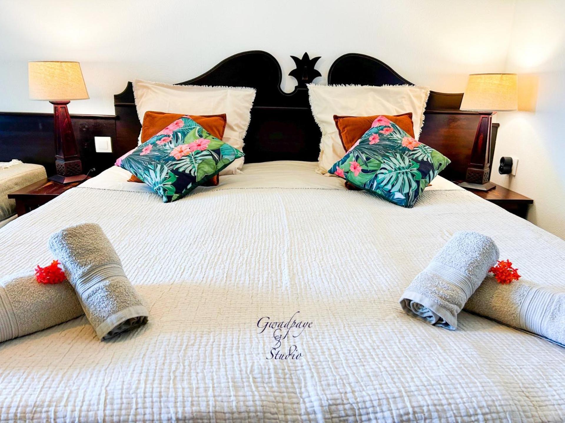 Vue Exclusive Mer Et Volcan, Village Vacances Avec Plage Et Piscine, Les Gwadastudios 圣安尼 外观 照片